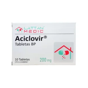 Aciclovir 200Mg X 10 Tabletas Lattan Medic