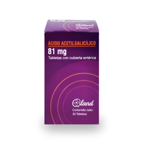 Ácido Acetilsalicílico 81mg x 30 Tabletas – Land