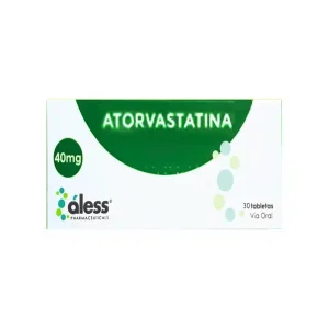Atorvastatina 40mg x 30 Tabletas – Aless