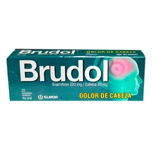 Brudol Ibuprofeno+Cafeína 200mg/65mg x 20 Comprimidos – Elmor