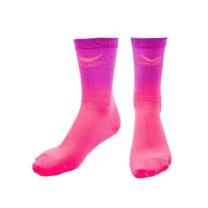 Calcetin Caña Alta Pro Coral-Violeta Talla S Sportlast