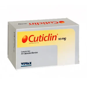 Cuticlin Isotretinoína 10mg x 30 Cápsulas Blandas Vivax