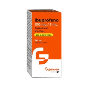 Ibuprofeno Jarabe Pediatríco 100Mg/5Ml X 90Ml Genven