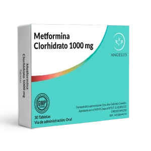 Metformina 1G X 30 Tabletas Angelus