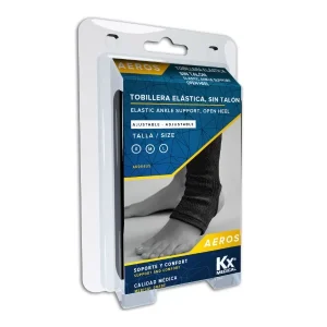 Tobillera Elástica Sin Talon Ajustable Aeros Talla S Kx Medical