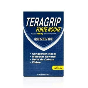 Teragrip Forte Noche En Sobre Acetaminofén+Clorfenamina 10 gr – Farma